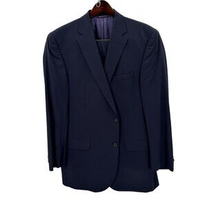 Jack Victor 3Sixty5 Black Two Piece Suit Mens Size 44L Union Made In Canada